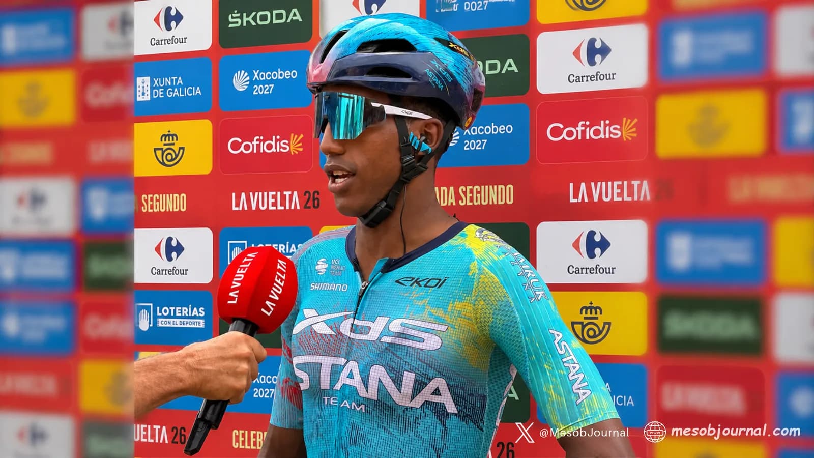 Henok Mulueberhan at La Vuelta Stage 10