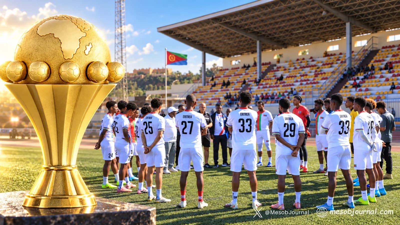 Red Sea Camels are ready for the match in Kenya.