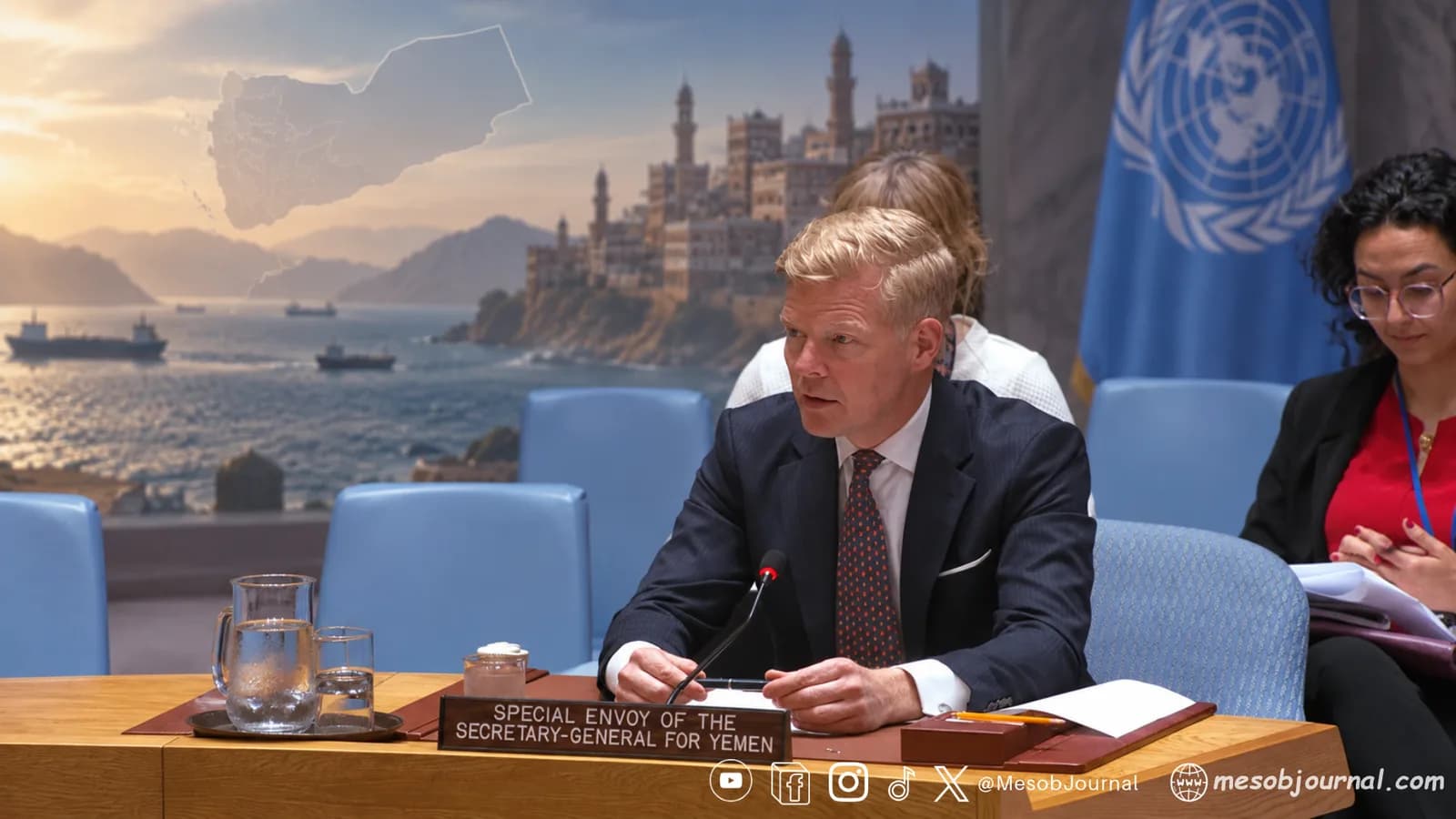 Composite: UN Yemen diplomacy and Red Sea security