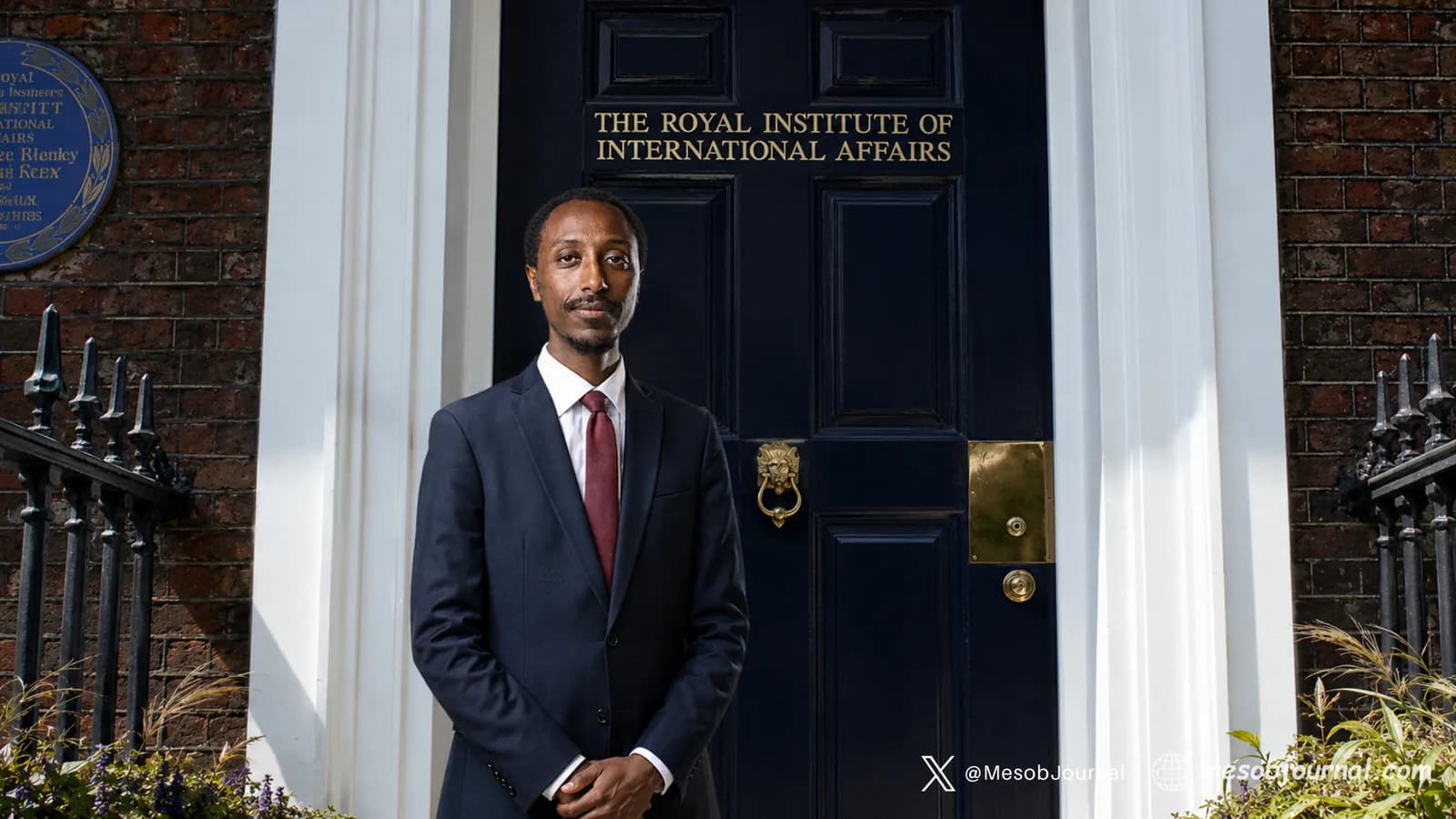 Ethiopia’s foreign minister standing at Chatham House