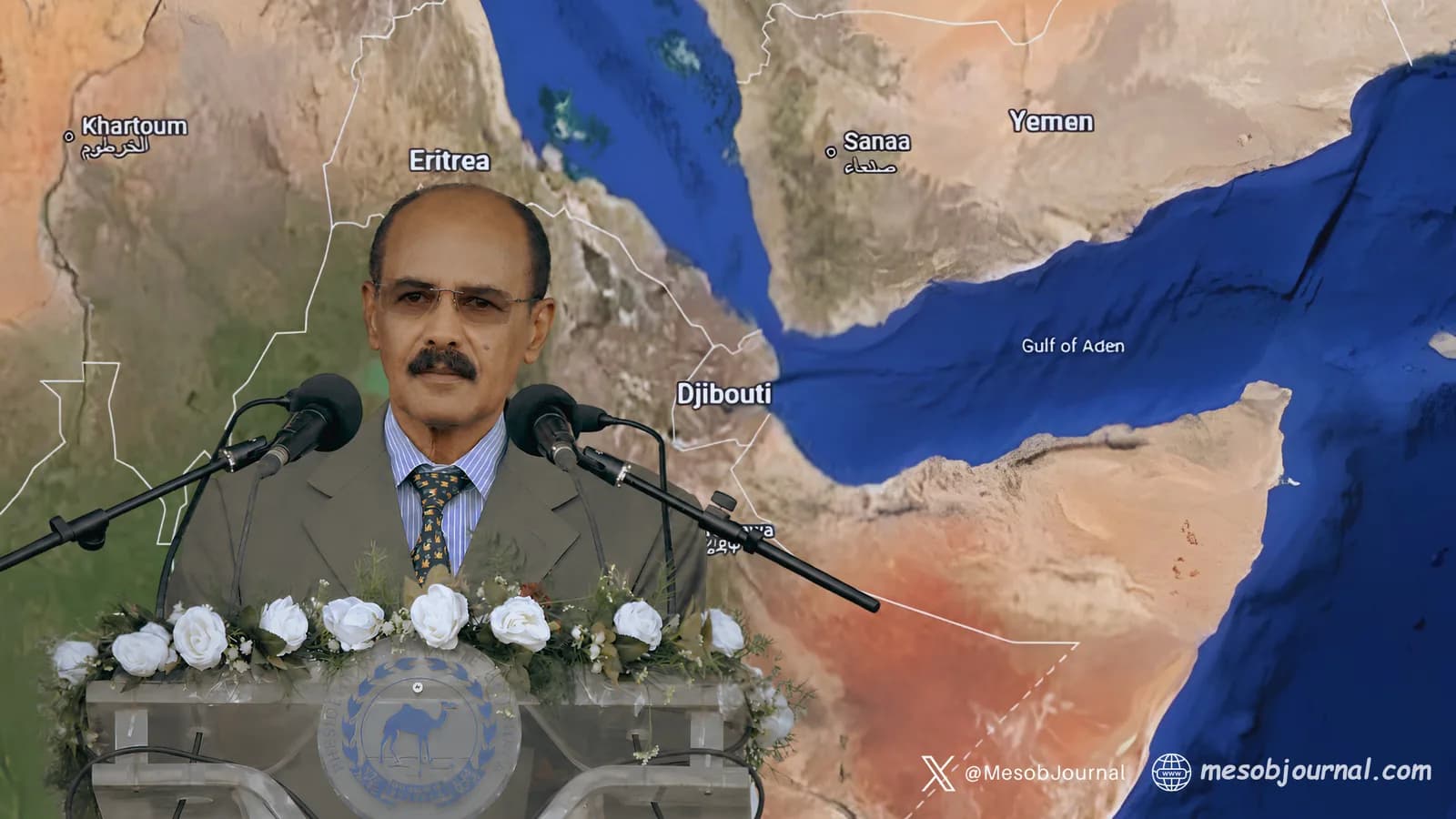 President Isaias Afwerki with Horn of Africa background.