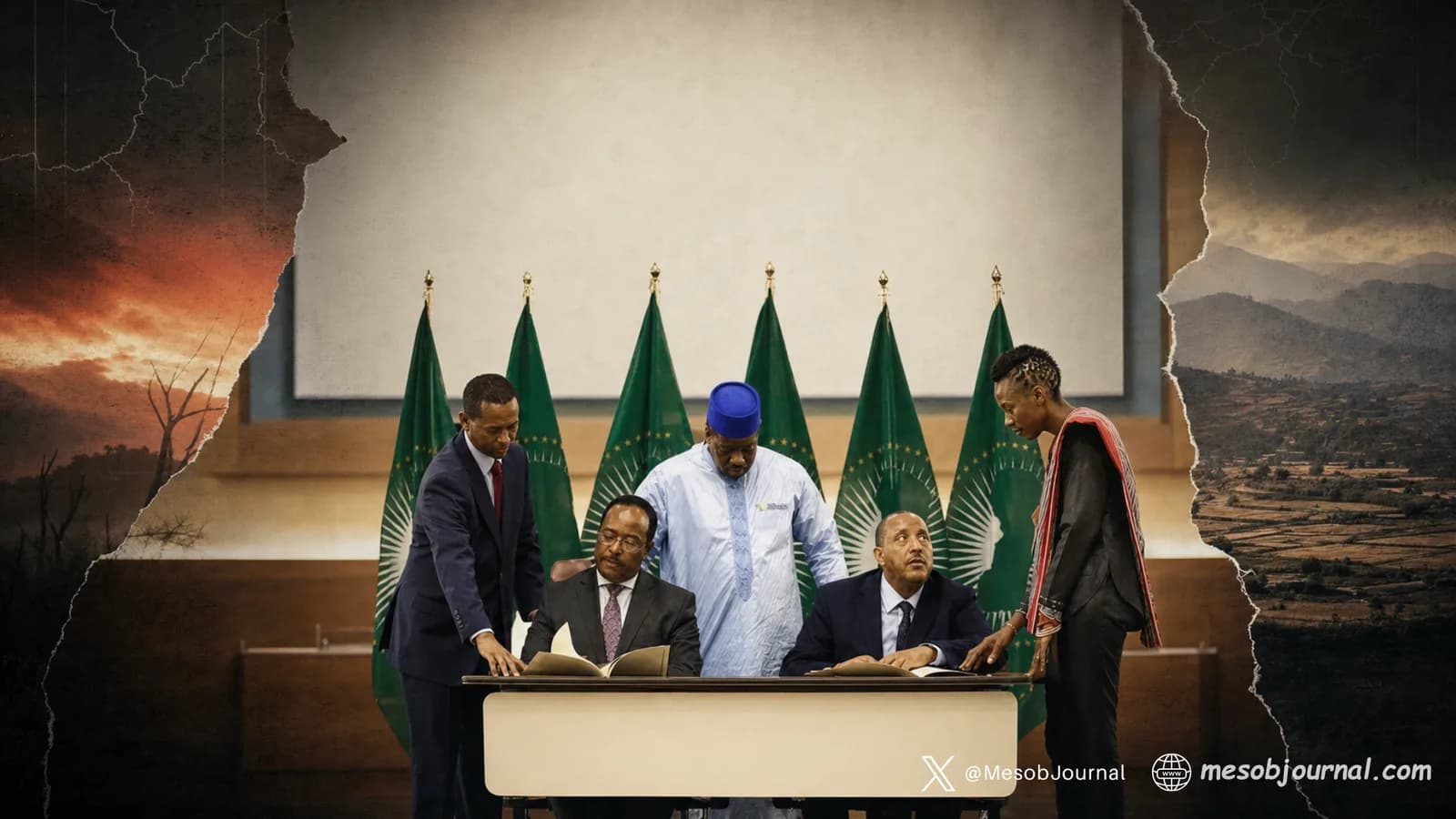 The Pretoria signing ceremony.