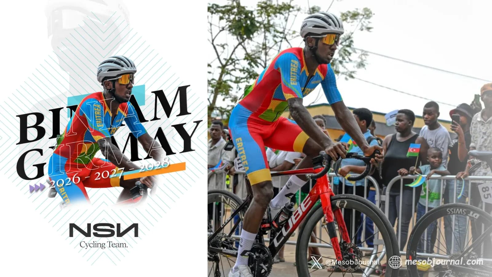 Biniam Girmay Signs Three-Year Deal With NSN, Marking a Major Shift in African Cycling