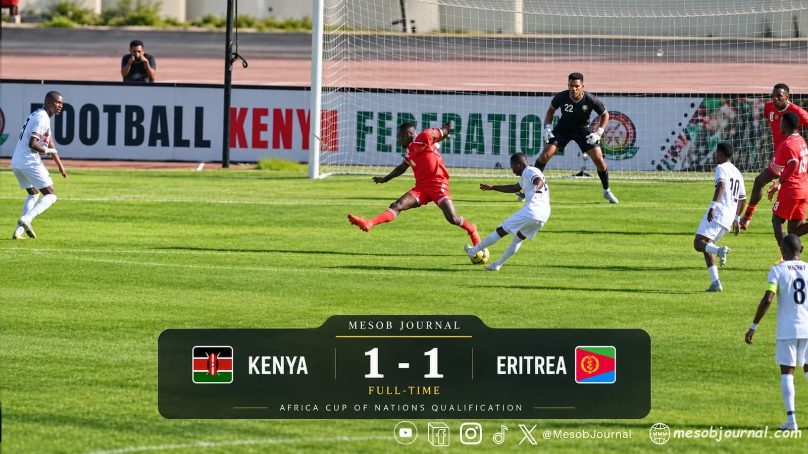 Eritrea take opening AFCON point in 1–1 Kenya draw