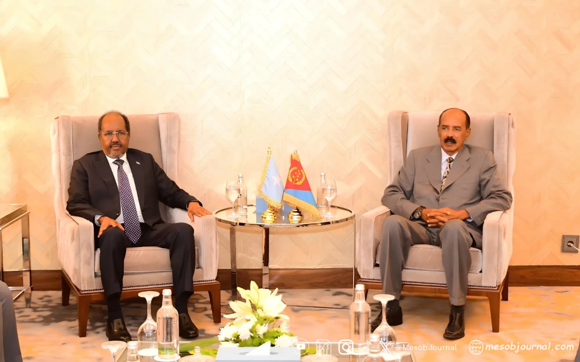 Isaias and Somali President Discuss Unity and Bilateral Ties
