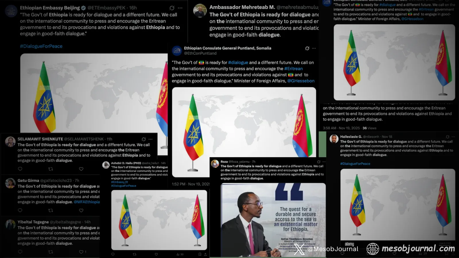 Ethiopia’s Copy-Paste ‘Dialogue’ Campaign Targets Eritrea • Mesob Journal