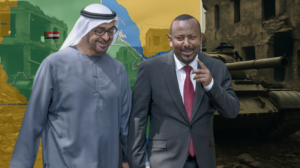 Composed: UAE President Sheikh Mohamed bin Zayed Al Nahyan's and Ethiopia's PM Abiy Ahmed.